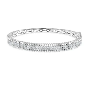 14k Gold & Diamond Bangle - 1.80ct