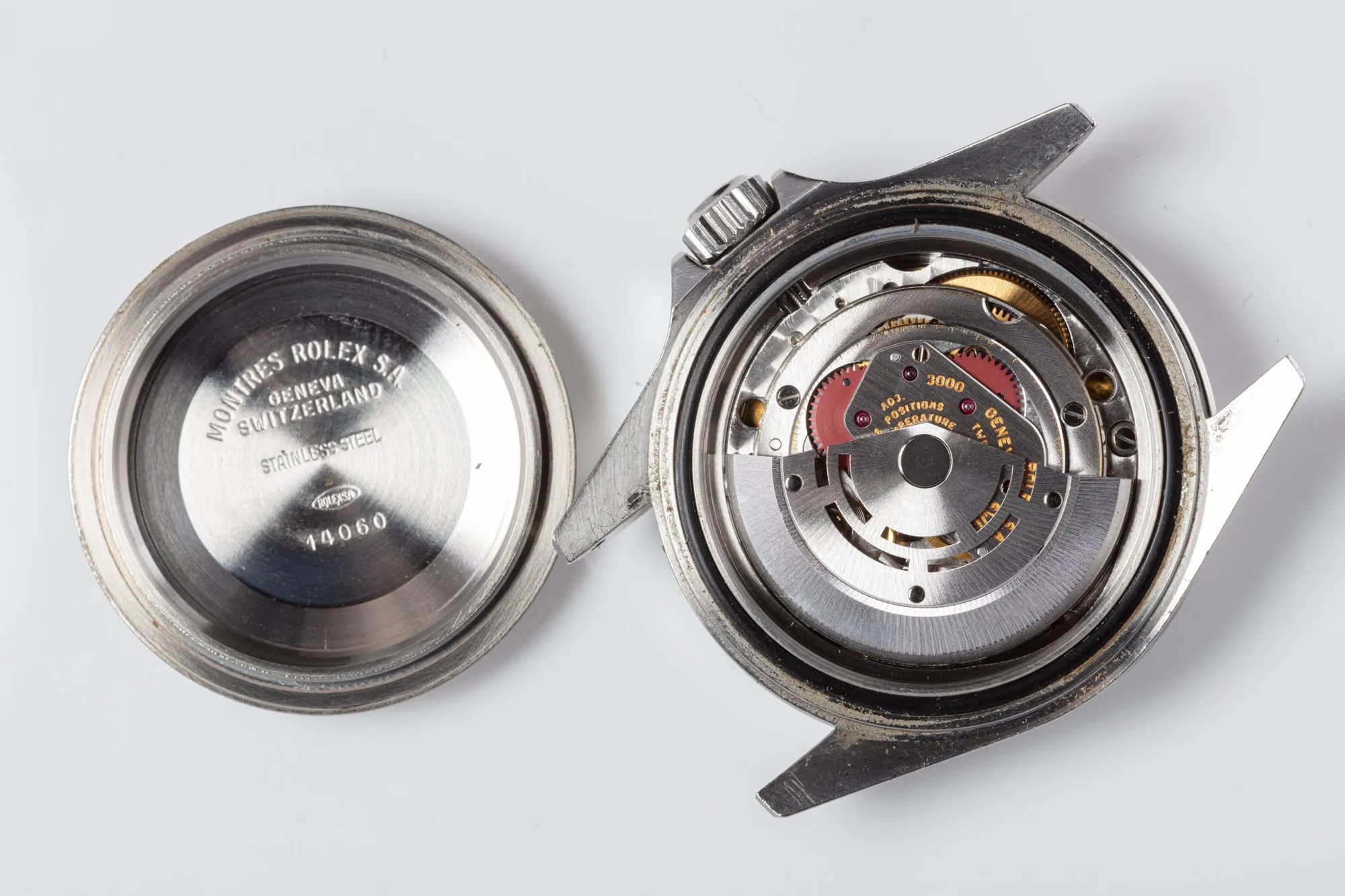 1991 Unpolished Rolex Submariner 14060 2 line Box & Papers
