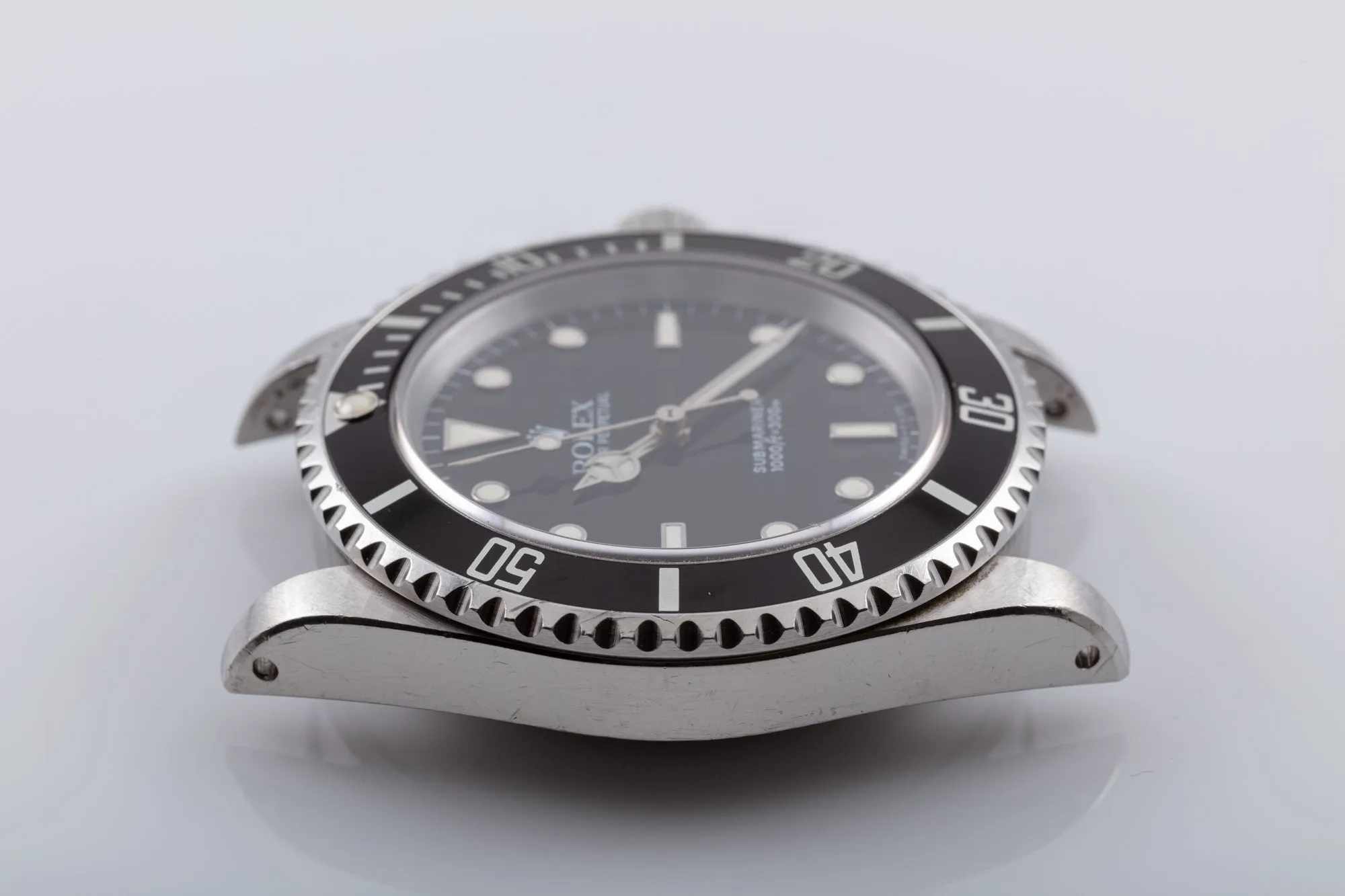 1991 Unpolished Rolex Submariner 14060 2 line Box & Papers
