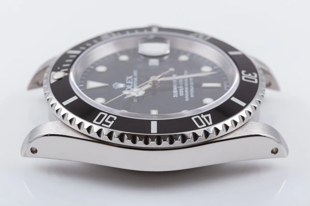 1999 Rolex Submariner 16610 with Box & Papers "Swiss Only" Dial Box & Papers