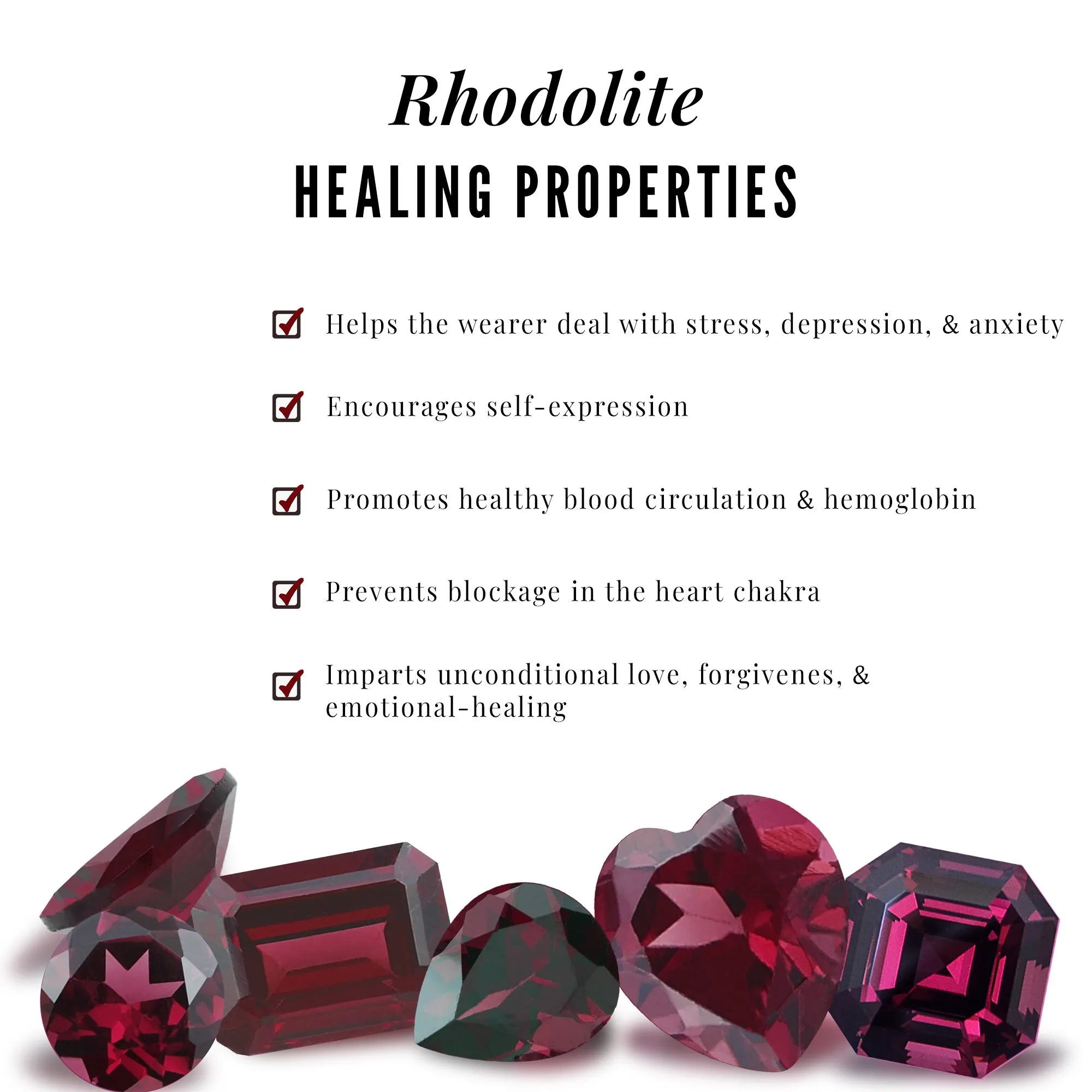 2 CT Pear Cut Rhodolite Solitaire Ring with Diamond Trio
