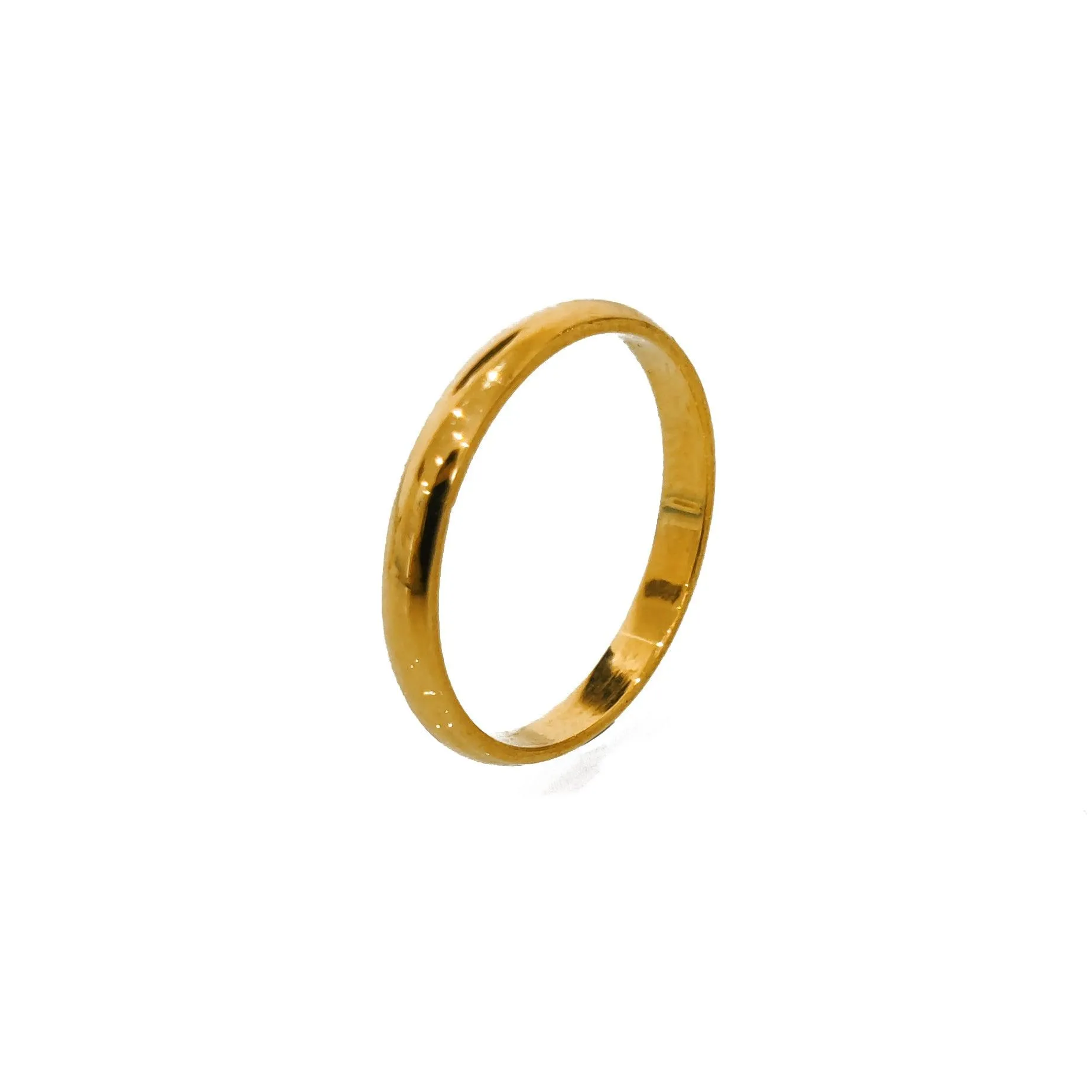 22ct Gold D-Shaped Wedding Bands 2-5mm WB-8174