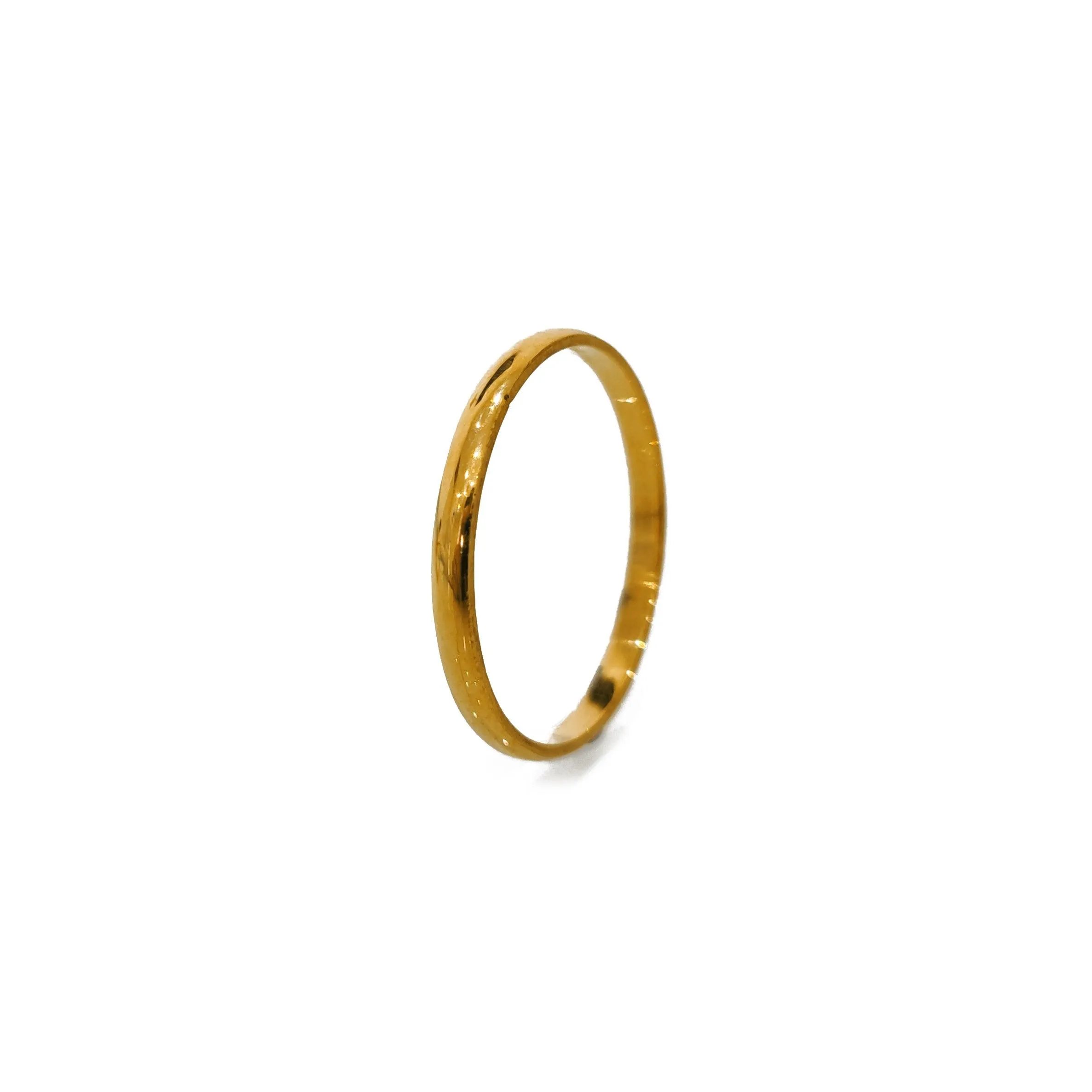22ct Gold D-Shaped Wedding Bands 2-5mm WB-8174