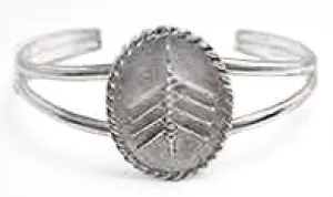 3D Eight Oar Boat on Oval w/ Twist Rowing Bracelet