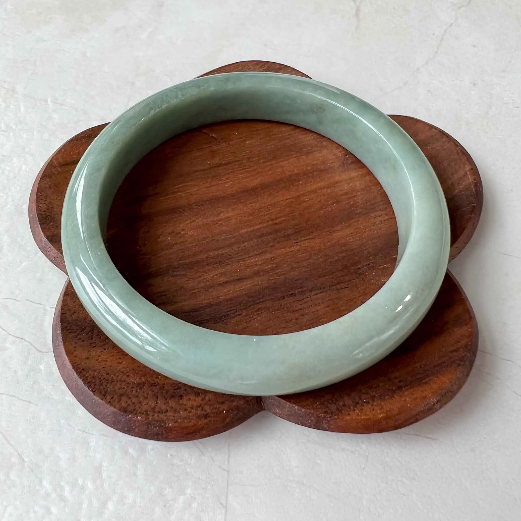 57.4 mm Green Jadeite Jade Bangle, Burmese Grade A Jadeite Jade, MDPK-1222-1683856861