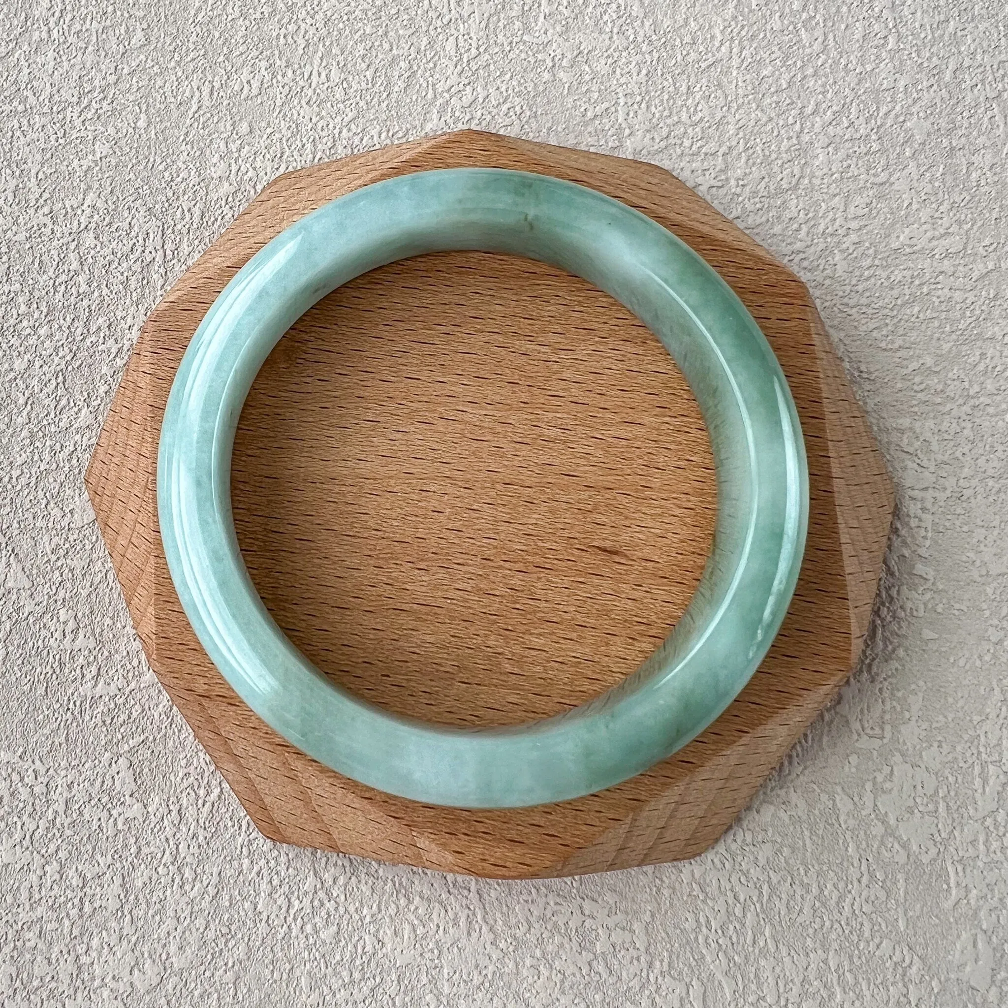 57.8 mm Green Jadeite Jade Bangle, Burmese Grade A Jadeite Jade, MDPK-0123-1706327336