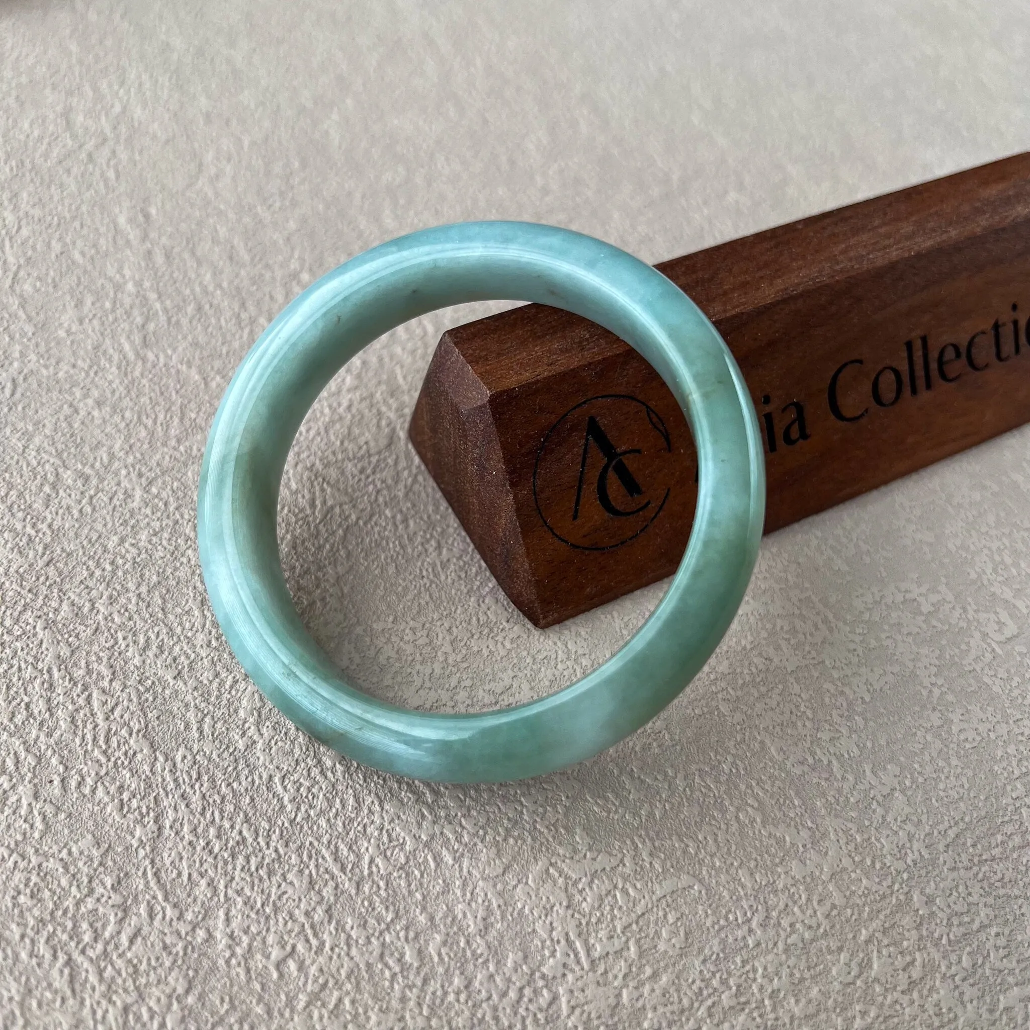 57.8 mm Green Jadeite Jade Bangle, Burmese Grade A Jadeite Jade, MDPK-0123-1706327336
