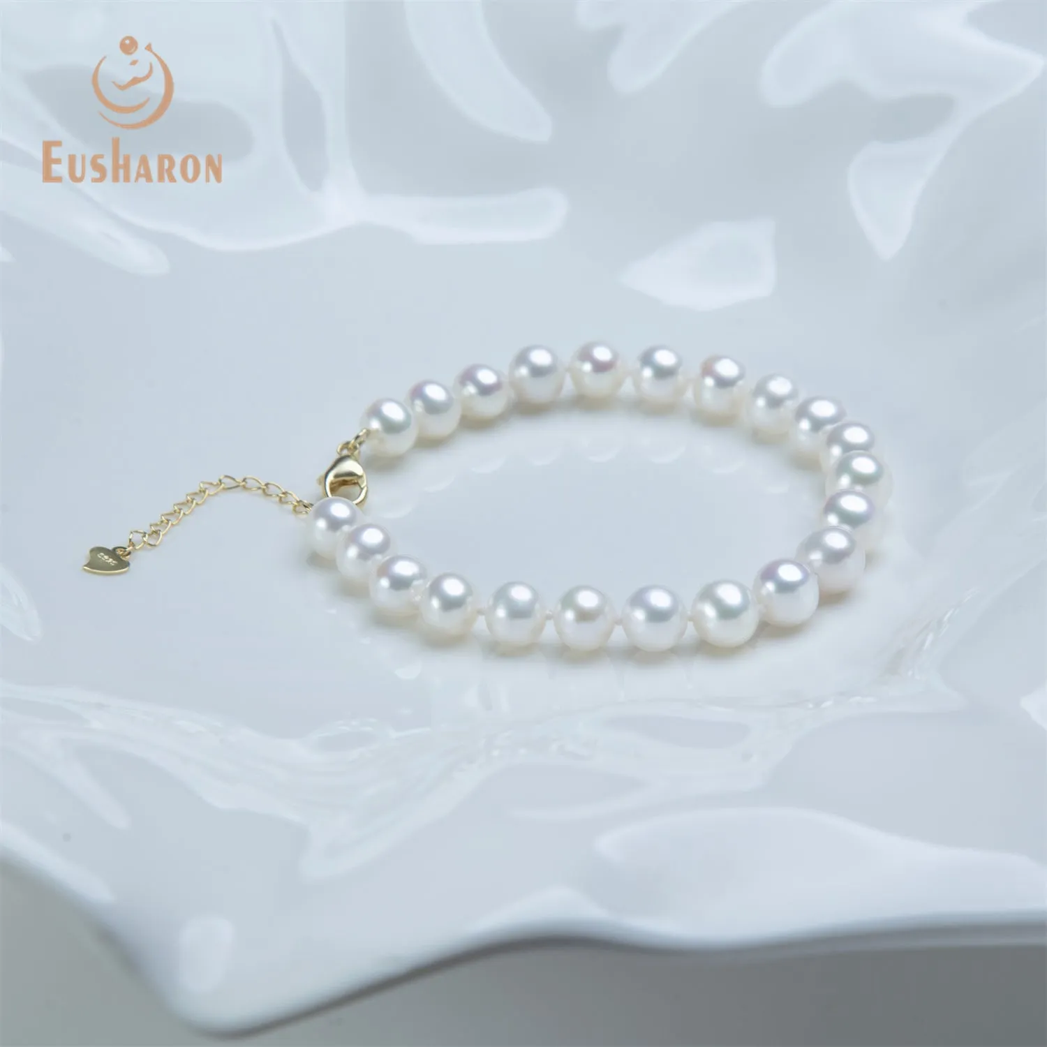 8-9mm White Freshwater Pearl Bracelet