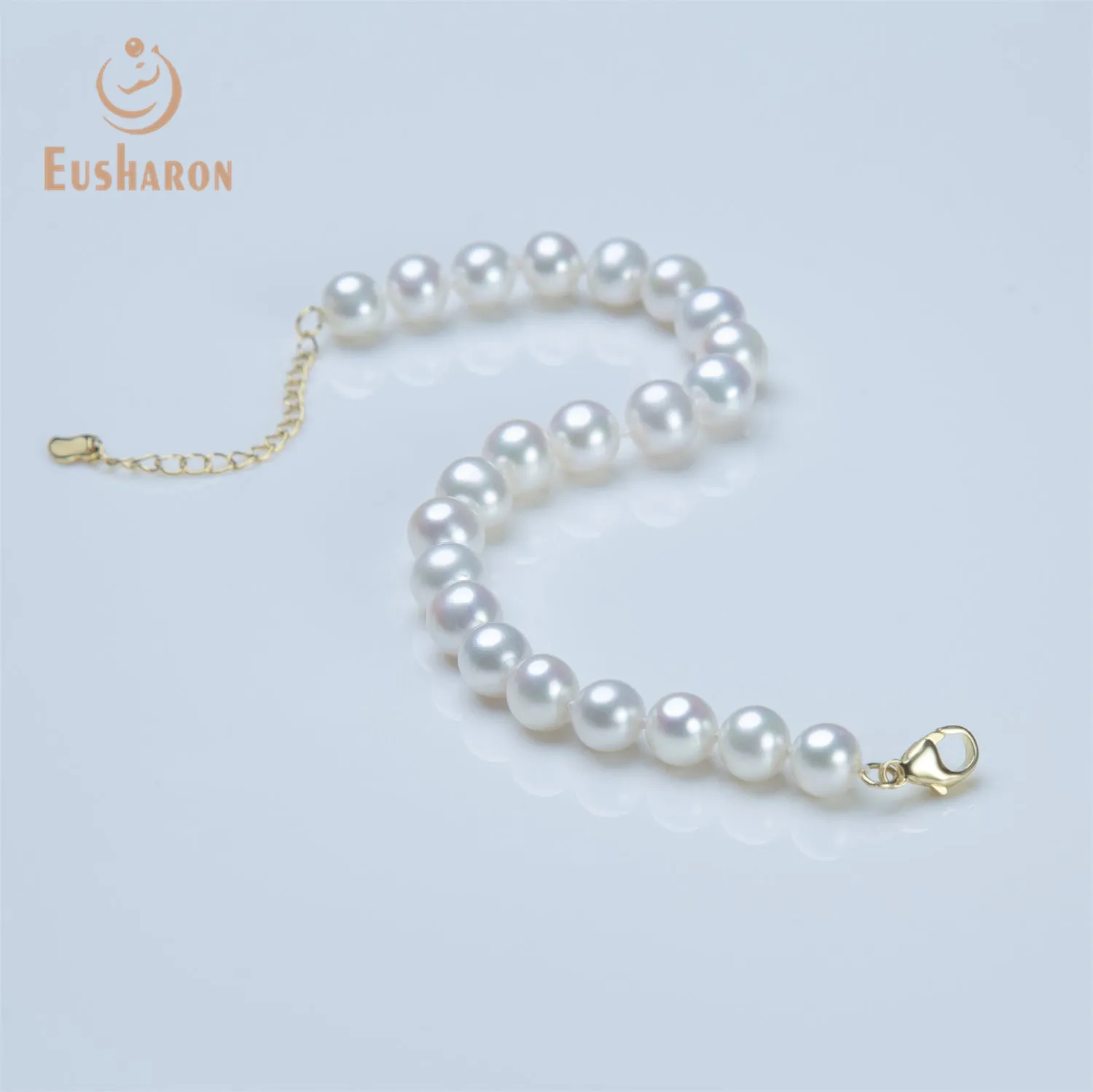 8-9mm White Freshwater Pearl Bracelet