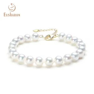 8-9mm White Freshwater Pearl Bracelet