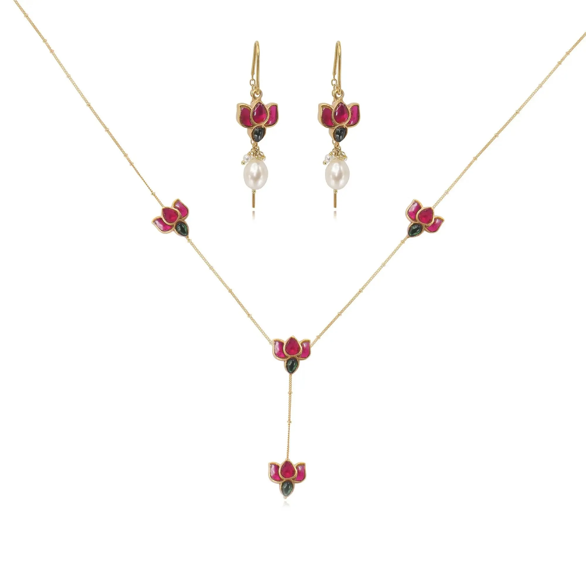 92.5 Silver Lotus Necklace