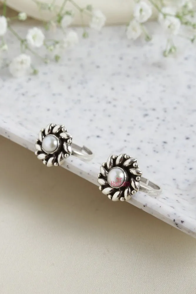 92.5 Silver Toe Ring - Design 3