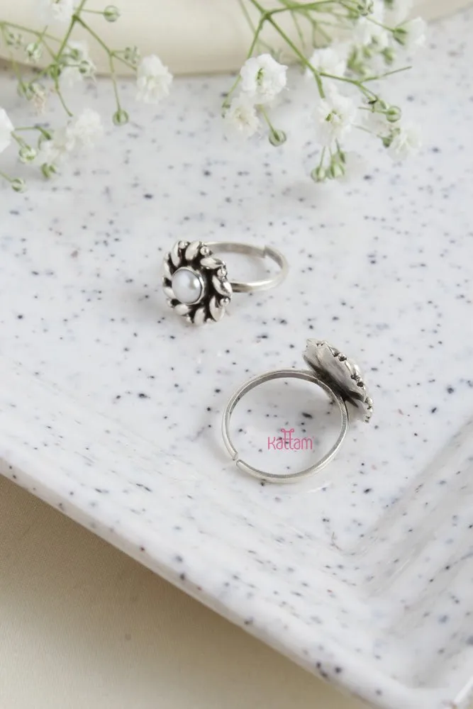 92.5 Silver Toe Ring - Design 3