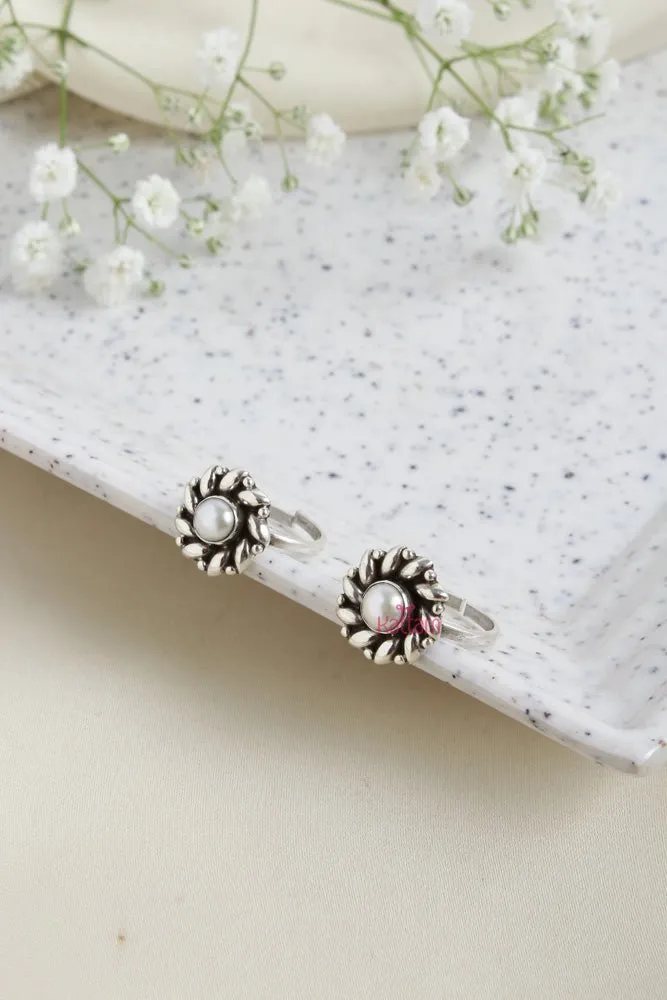 92.5 Silver Toe Ring - Design 3