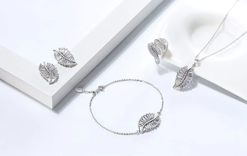 925 Sterling Silver Crystal Necklace