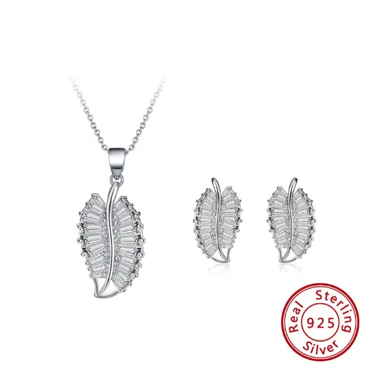 925 Sterling Silver Crystal Necklace
