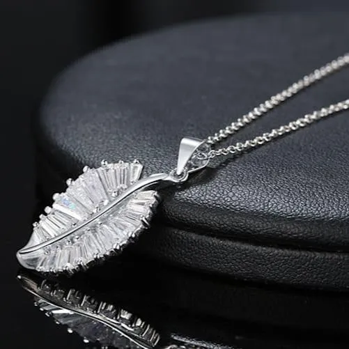 925 Sterling Silver Crystal Necklace