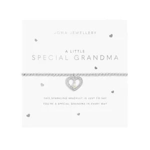 A Little 'Special Grandma' Bracelet | Silver Plated with Pearl Bead