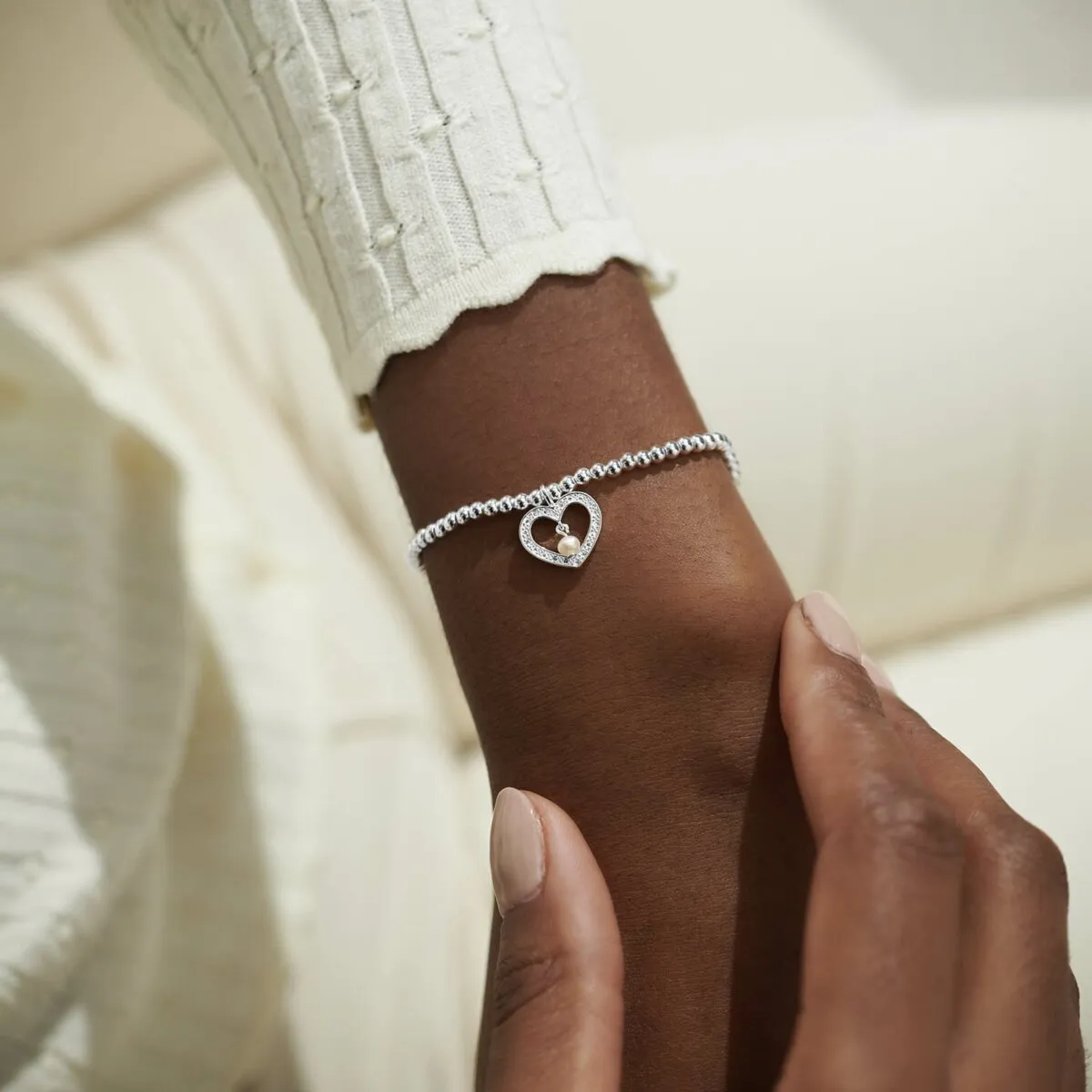 A Little 'Special Grandma' Bracelet | Silver Plated with Pearl Bead