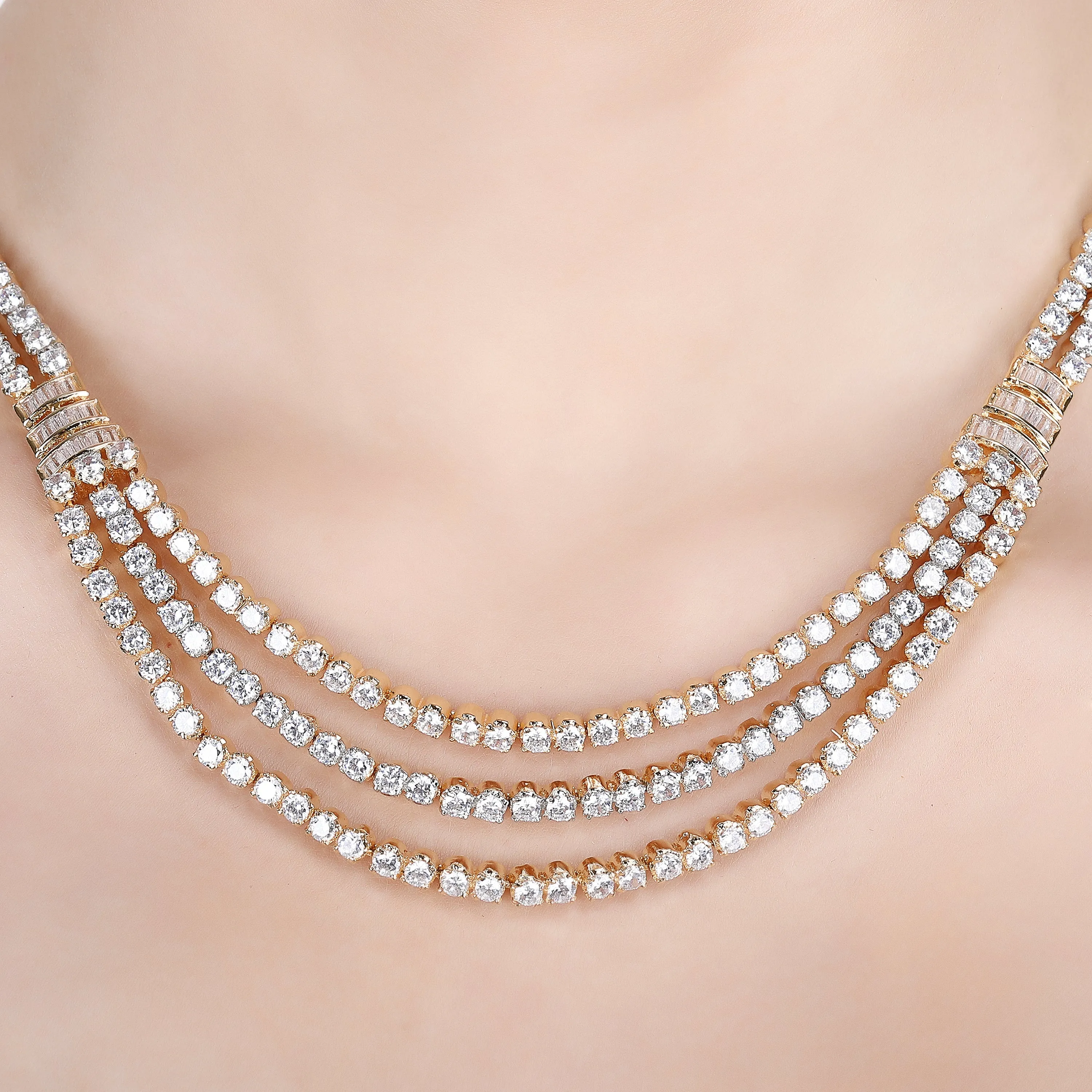 Akrami Zircon Necklace Set