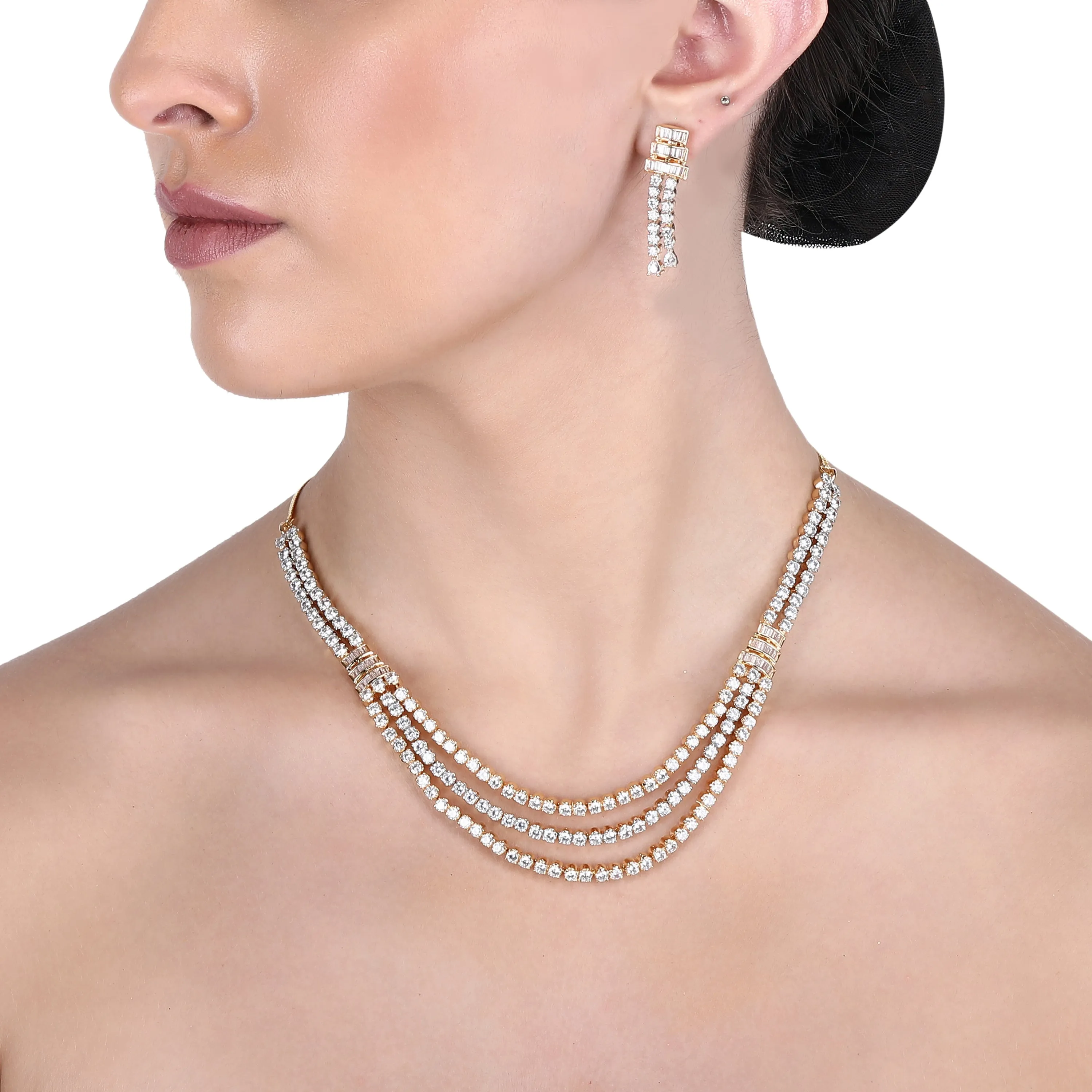 Akrami Zircon Necklace Set