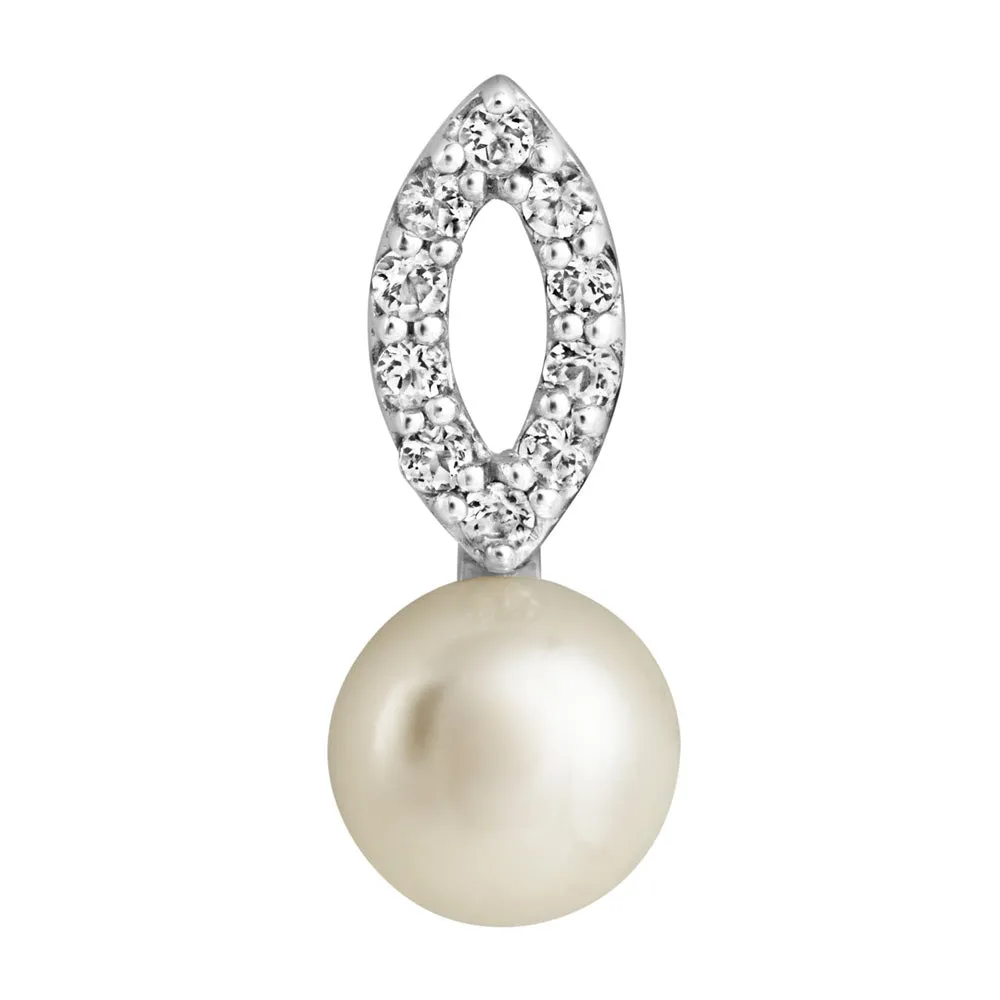 Amberley Open Cluster Pearl Earrings - Silver - 1703313