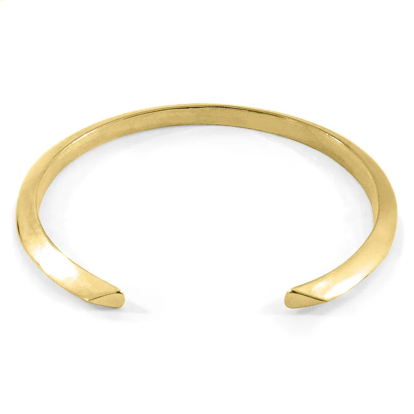 ANCHOR & CREW Benson Triagonal Maxi Wayfarer 9ct Yellow Gold Bangle