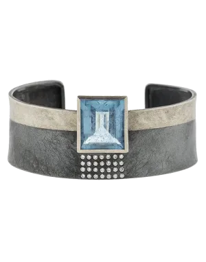 Aquamarine Cuff Bracelet