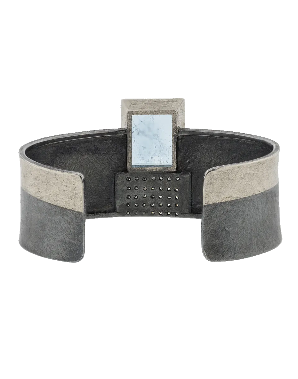 Aquamarine Cuff Bracelet
