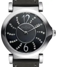 Arielle Quartz Swiss-Made Black Ladies Dress Watch 16755855