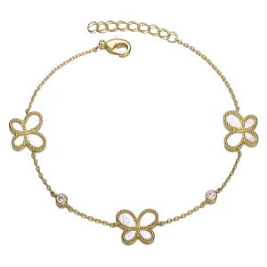 Aurore Dainty Link Butterfly Bracelet