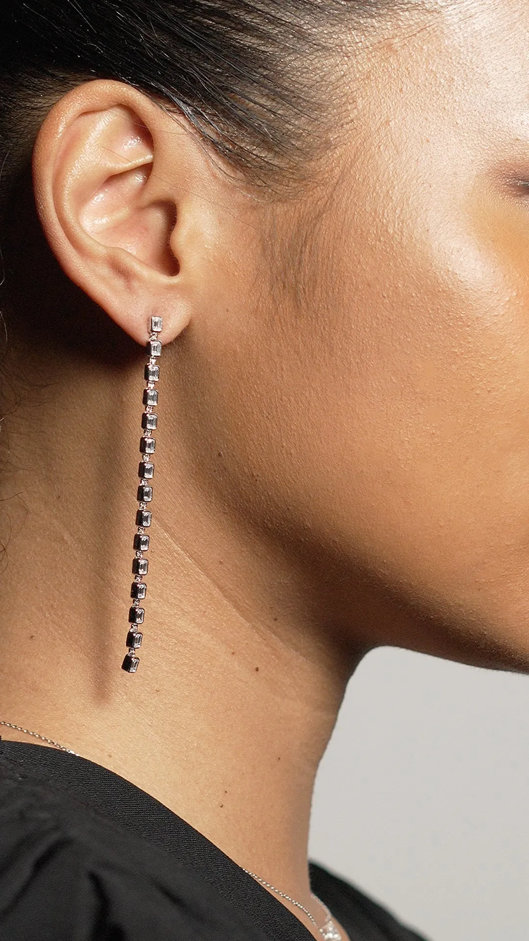 Baby Cassidy Earrings White Gold Plated