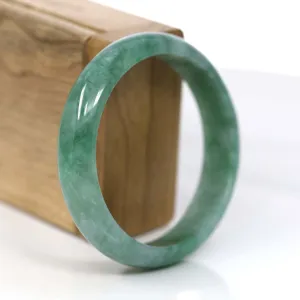 Baikalla Forest Green Classic Real Jadeite Jade Bangle Bracelet (57.69mm) #922