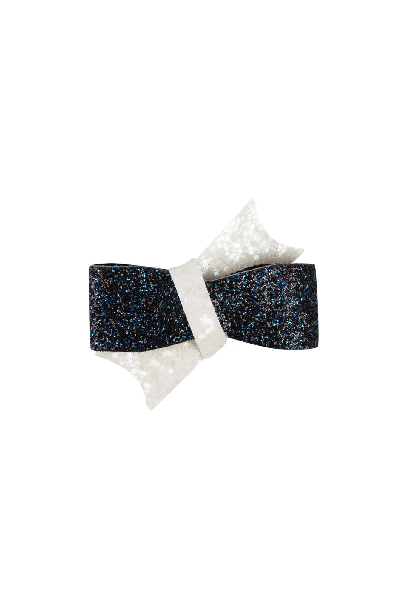 Barrette - Nœud Marine scintillant