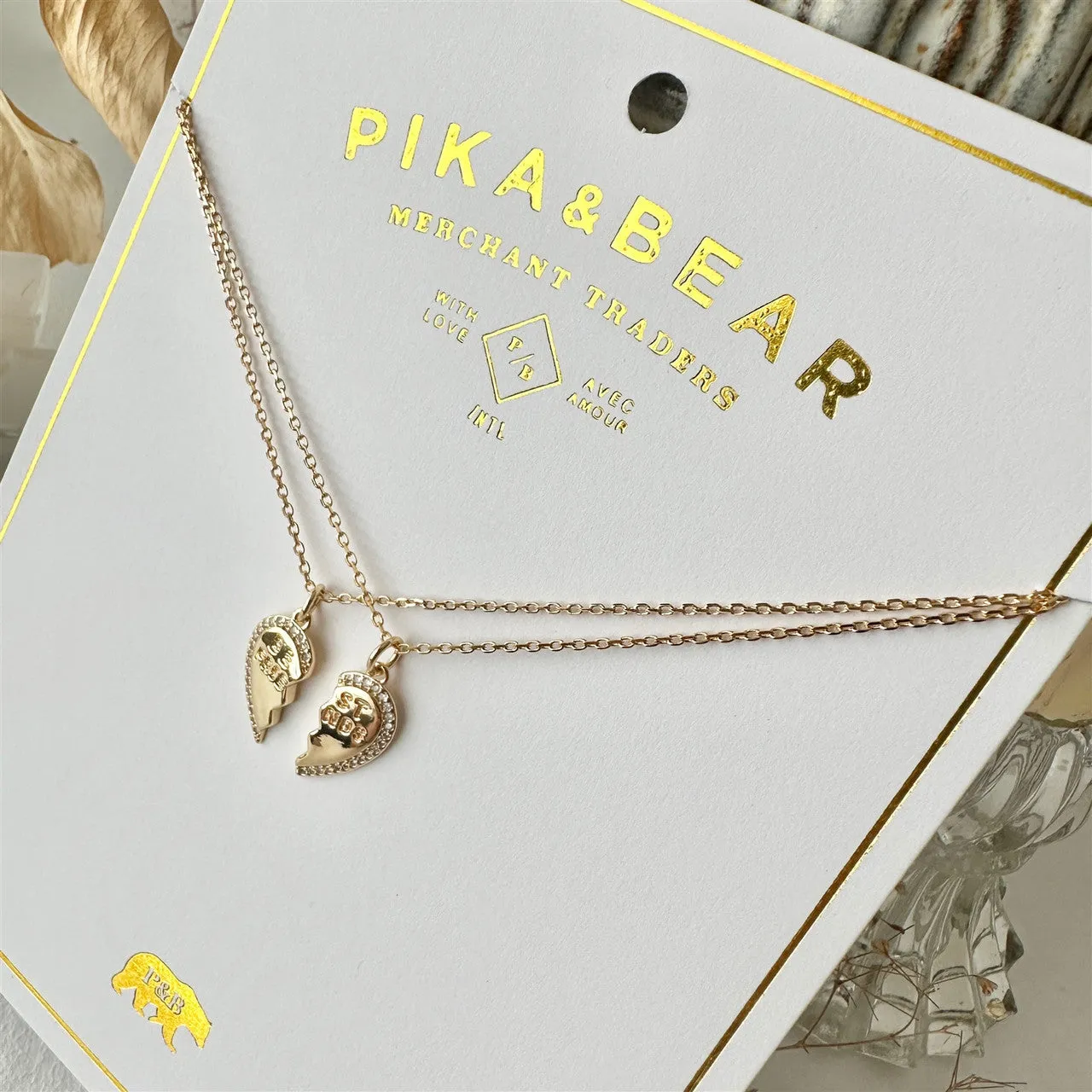 Best Friends Broken Heart Charm Necklaces