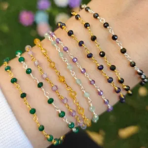 Birthstone Beaded Bracelet