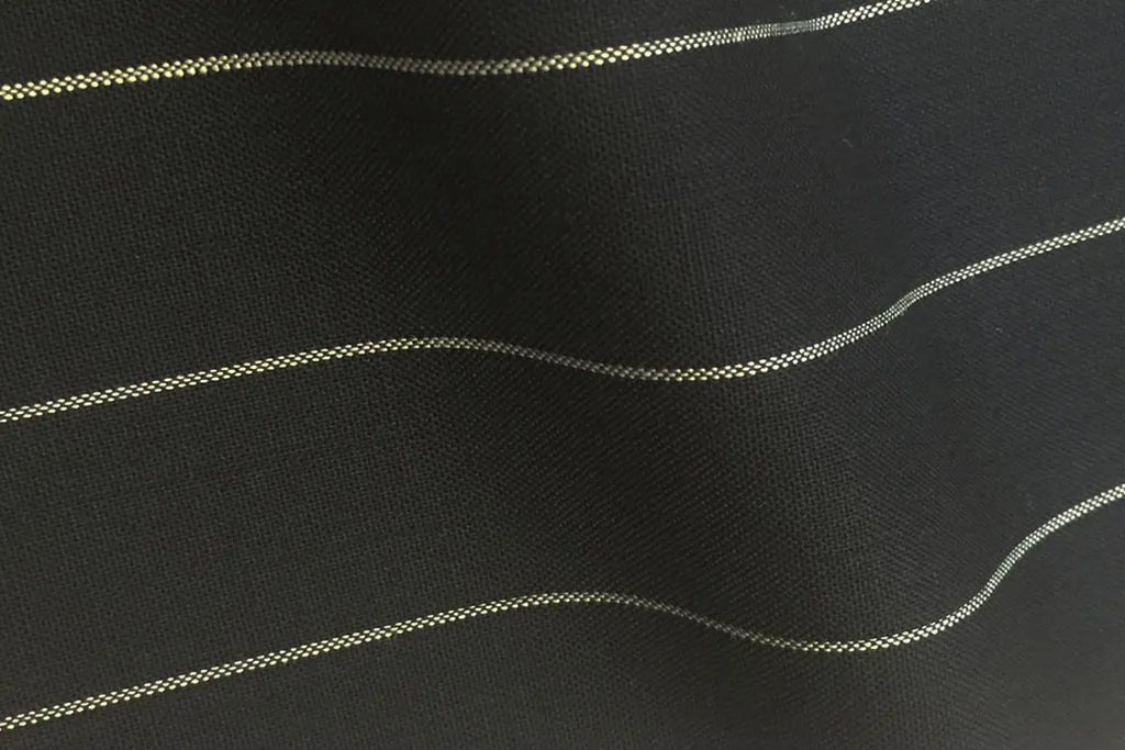 Black Wide Pin Stripe