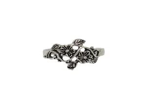 Blossom Toe Ring - Sterling Silver