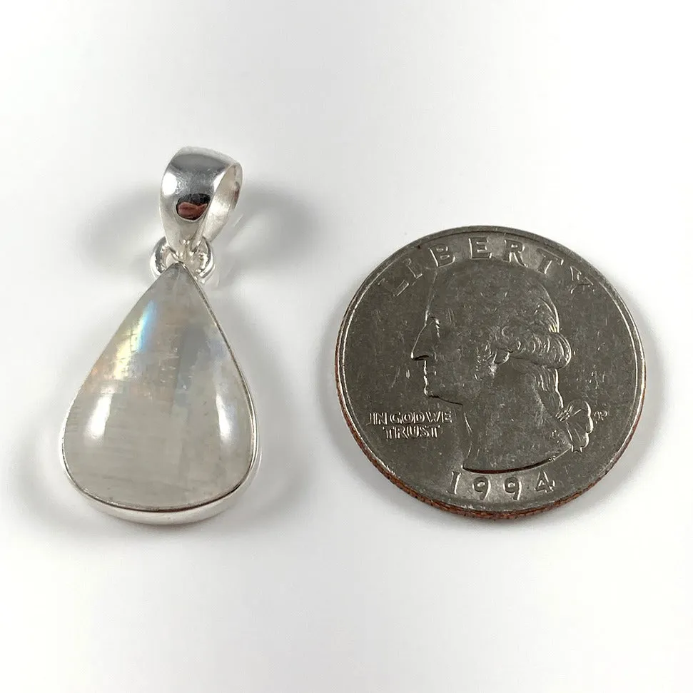Blue Fire Moonstone Pendant