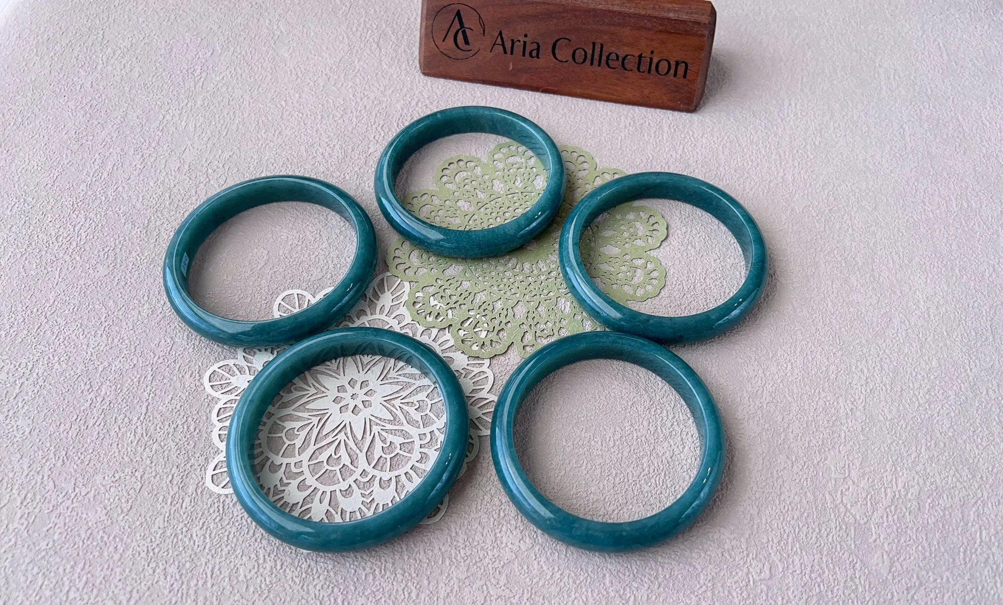 Blue Green Jadeite Jade Bangle, Grade A Jadeite Jade, SHWQ-0124-1715742733