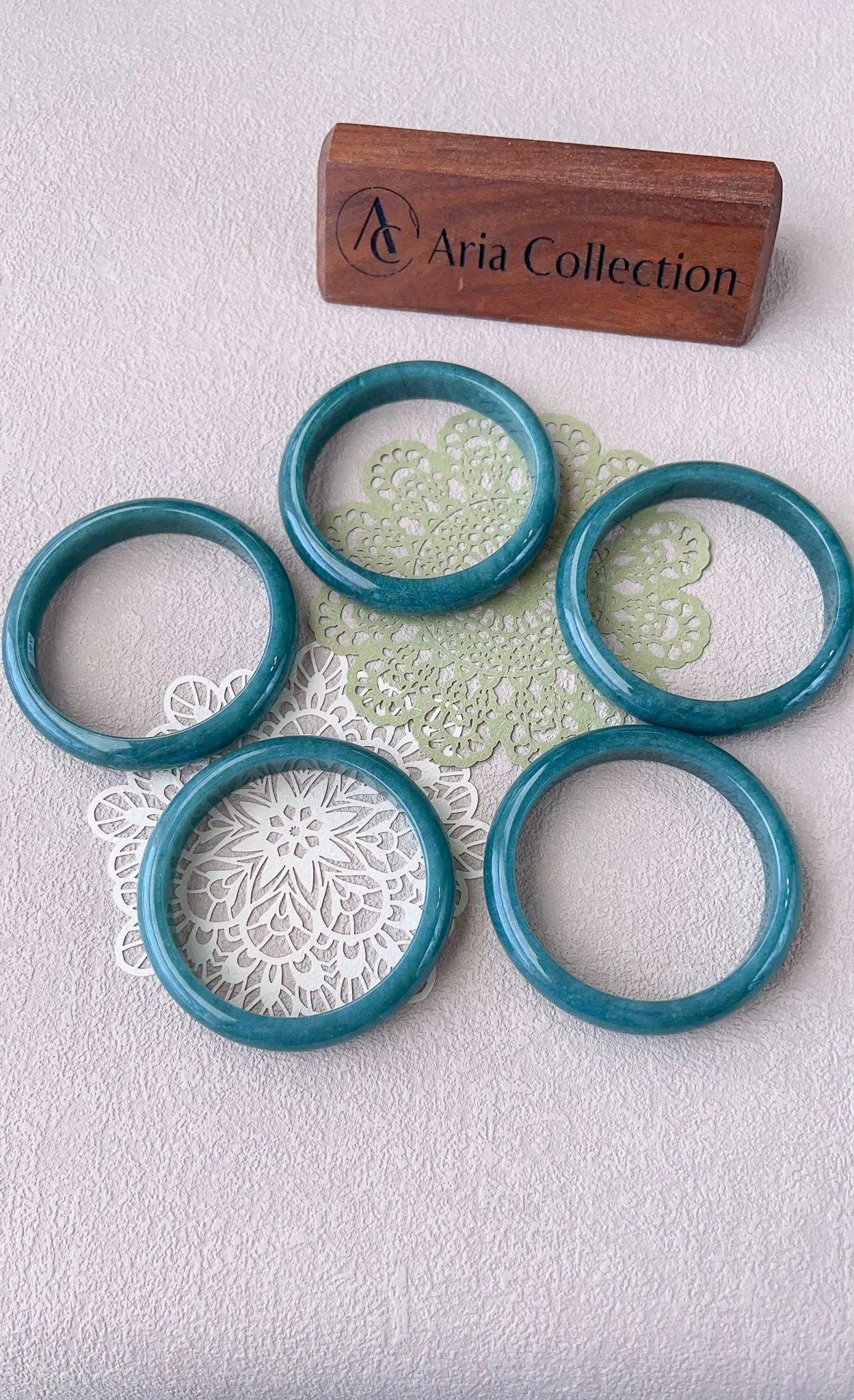 Blue Green Jadeite Jade Bangle, Grade A Jadeite Jade, SHWQ-0124-1715742733