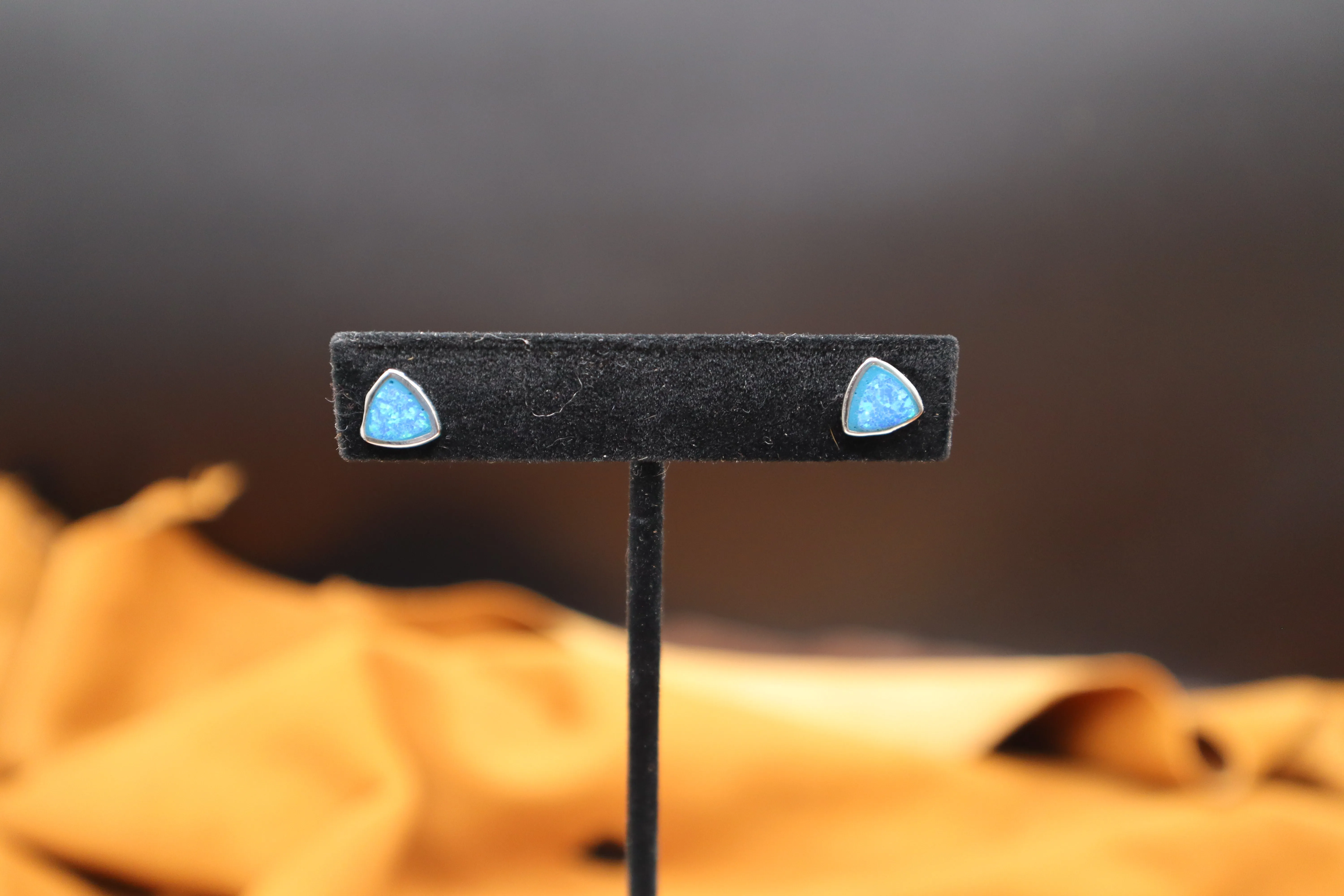 Blue Opal Earrings