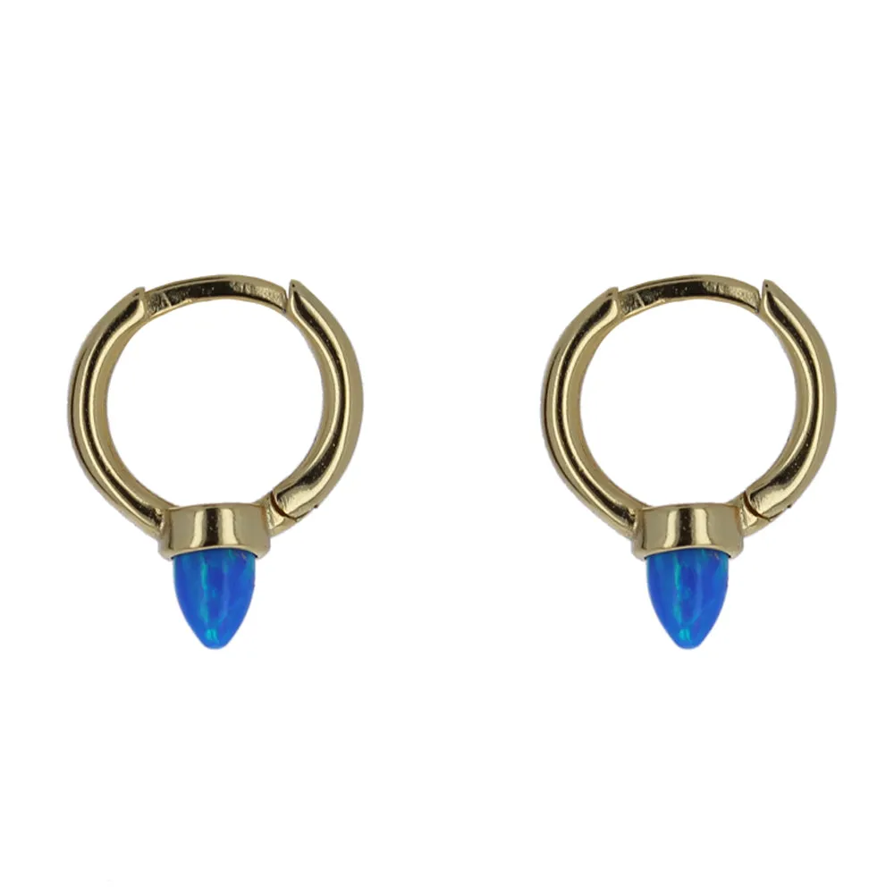 Blue Opal Micro Huggie