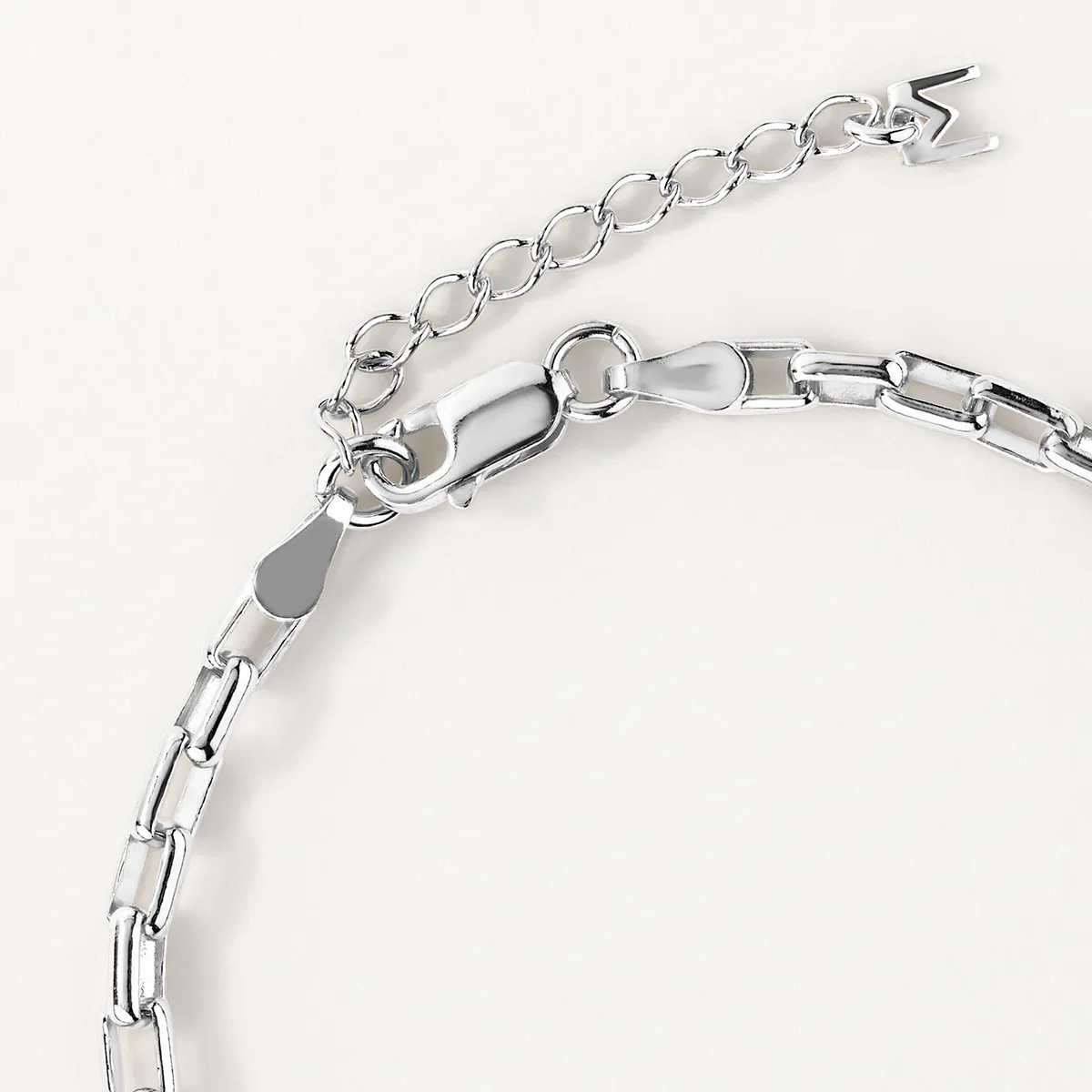 Box Paperclip Chain Bracelet in Silver