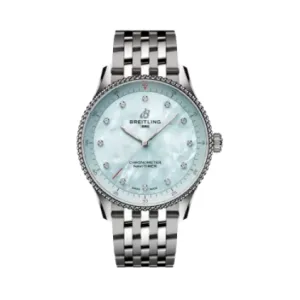Breitling Navitimer 32mm Blue Mother of Pearl Watch