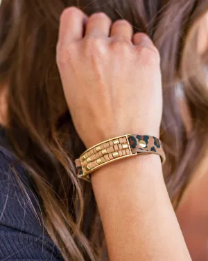 Bria Cuff Bracelet - Leopard