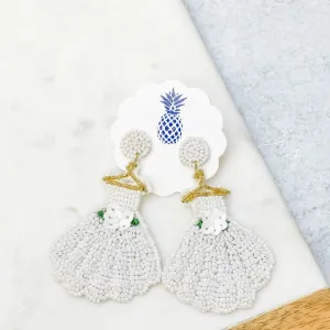 Bride Beads Earrings/Bride Earrings , Bridal Shower Engagement Party