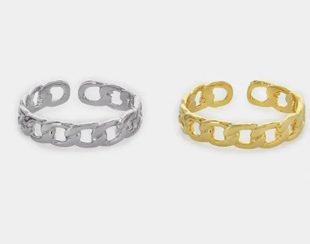 Curb Chain Adjustable Ring