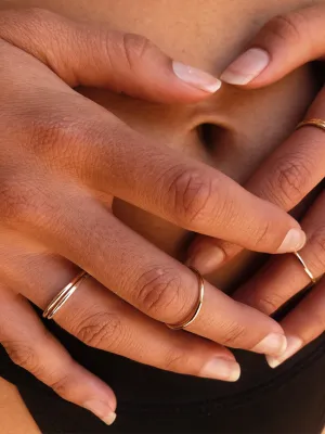 Dainty Stack Ring (not hammered)
