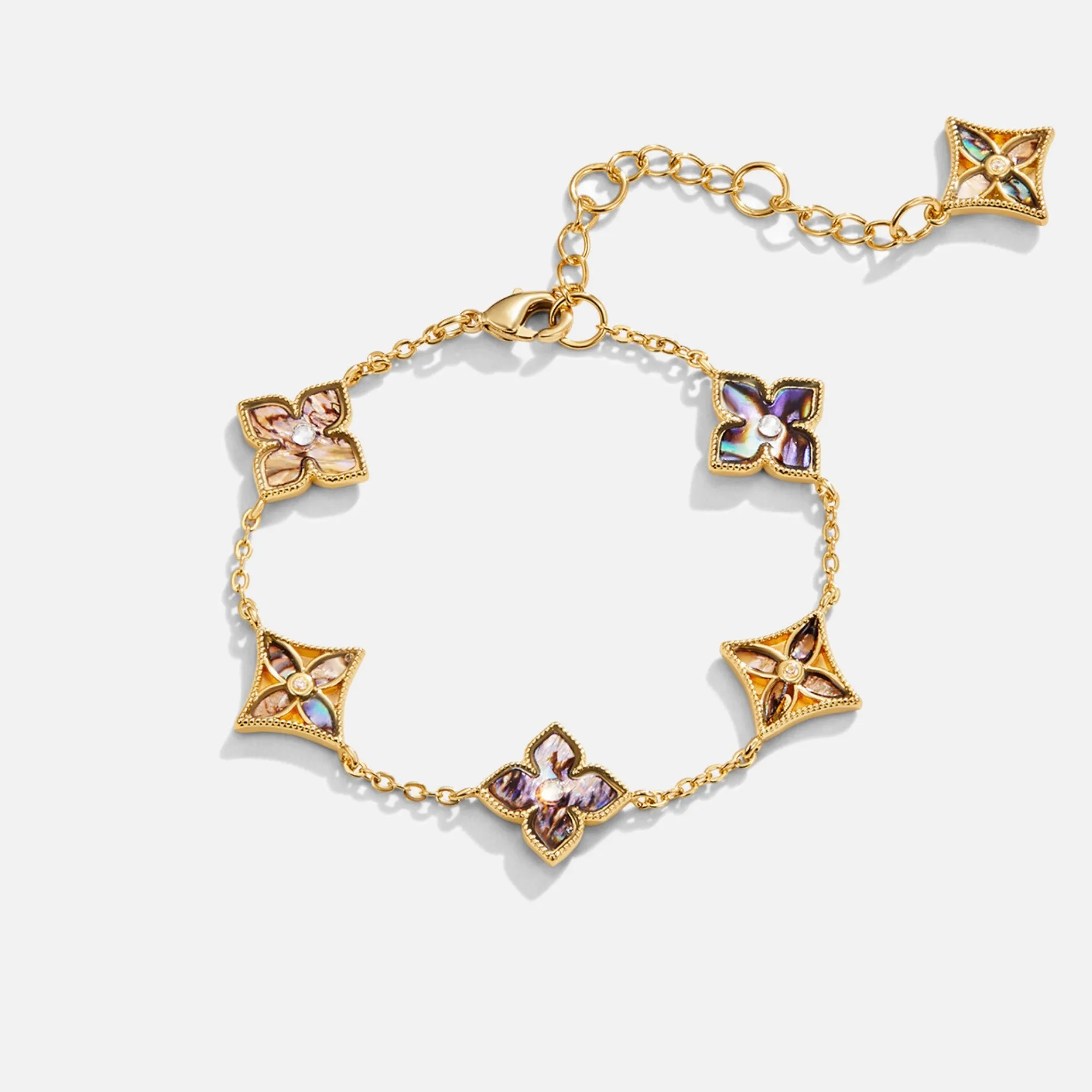 Dalia Emerald Green Clover Bracelet
